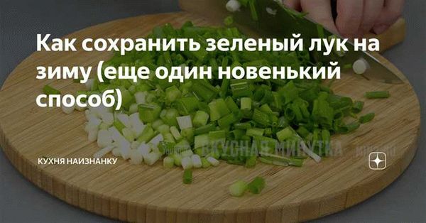 Как сохранить лук зеленый на зиму в домашних условиях